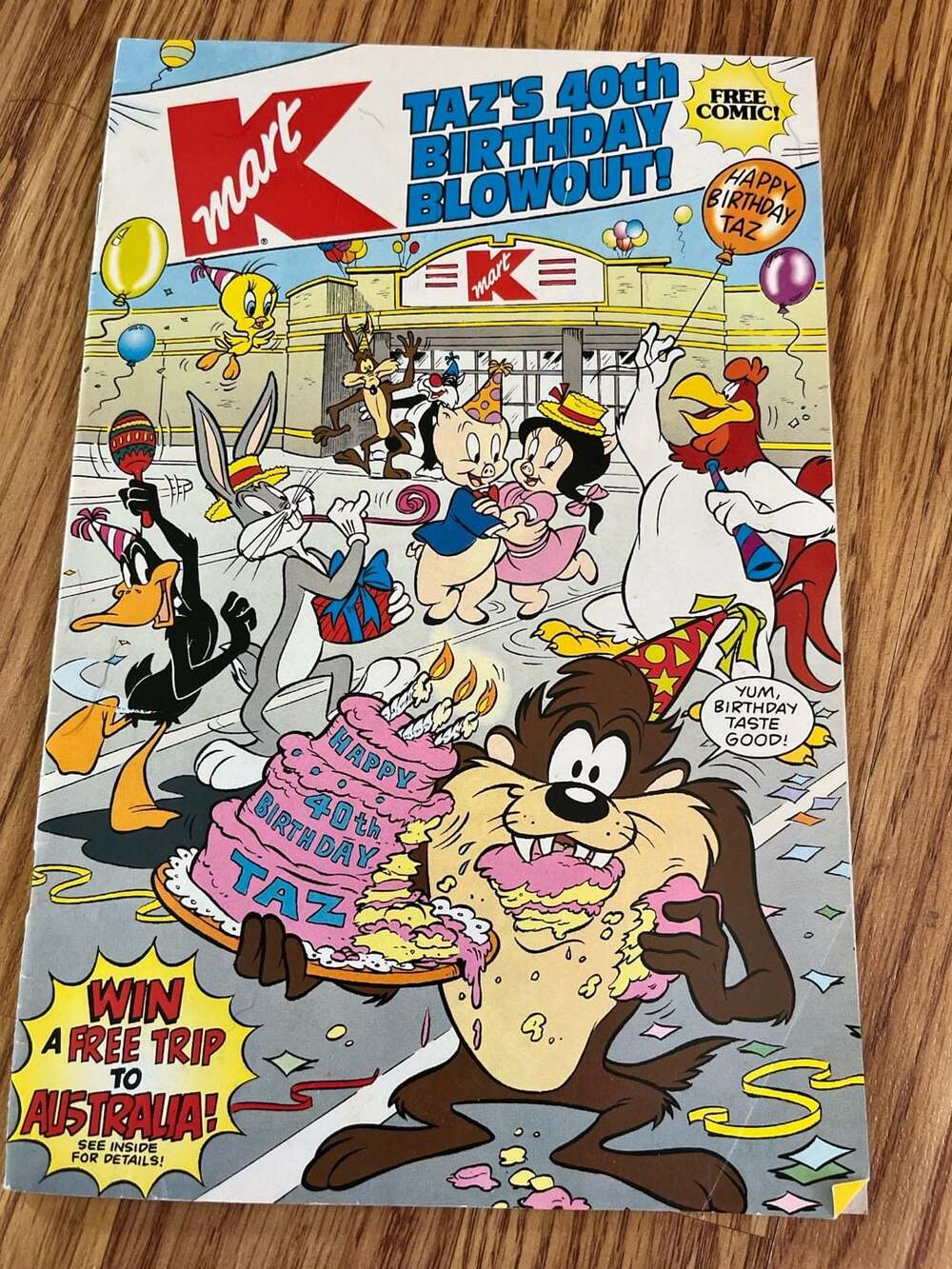 Taz's 40th Birthday Blowout Kmart Promotional Comic Book (1994, DC Comics)